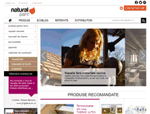 Tablet Screenshot of naturalpaint.ro
